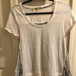 anthropologie striped back shirt